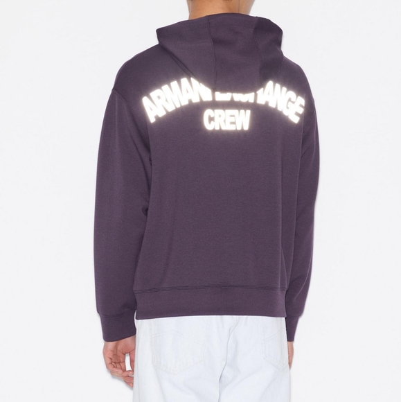 A/X Armani Exchange XL Purple Mens Reflective Sweater - Picture 2 of 5